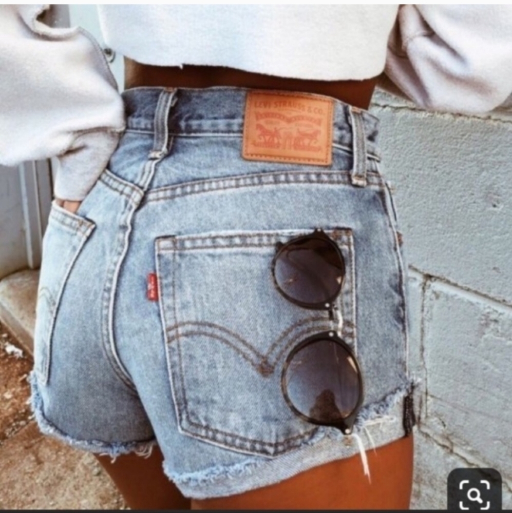Levi's Light Blue Jean Shorts
